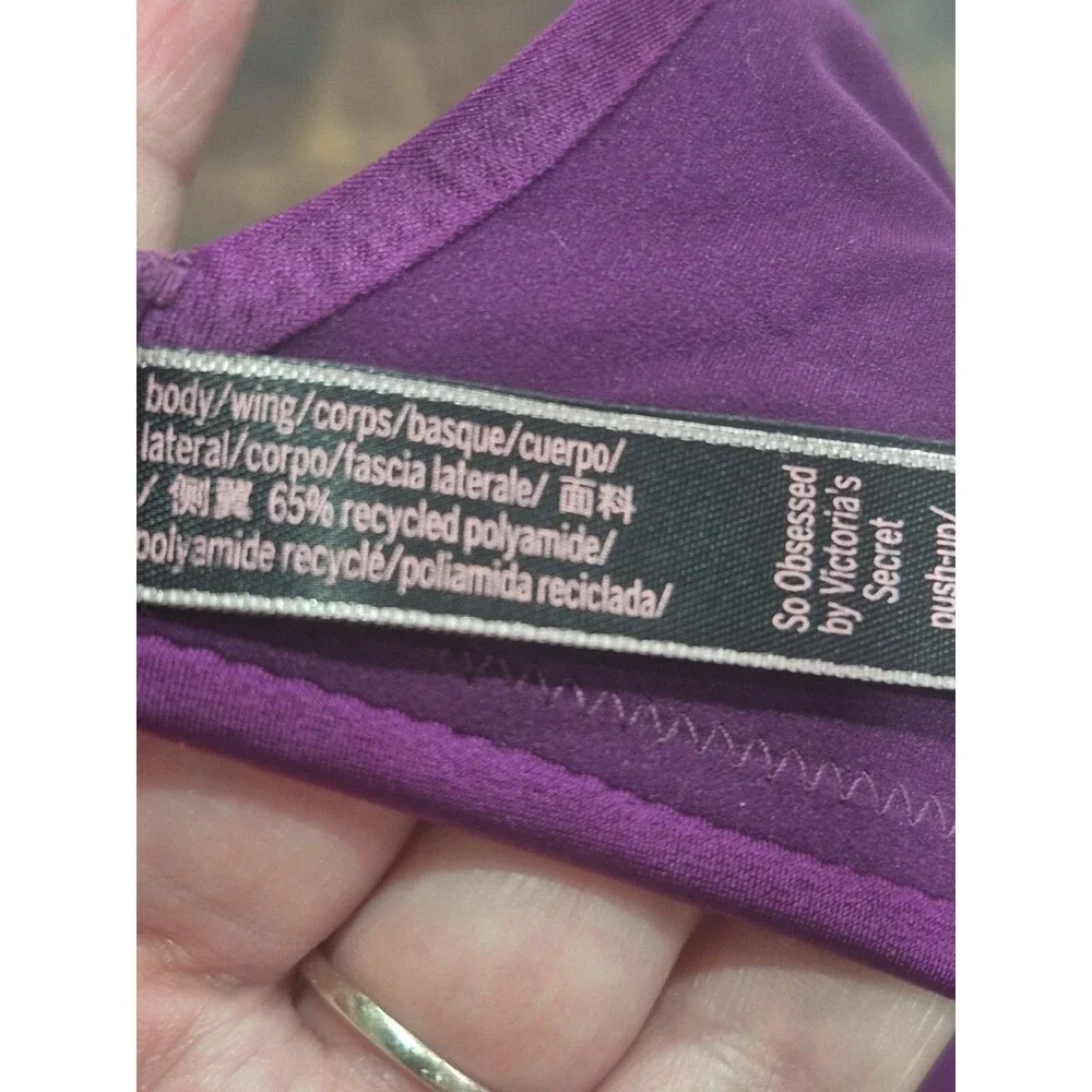 Victorias Secret So Obsessed Pushup Bra Purple So Pretty  34B